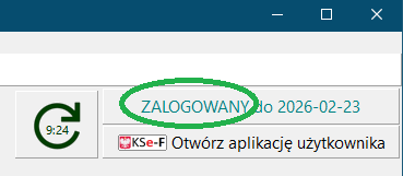 Status zalogowania